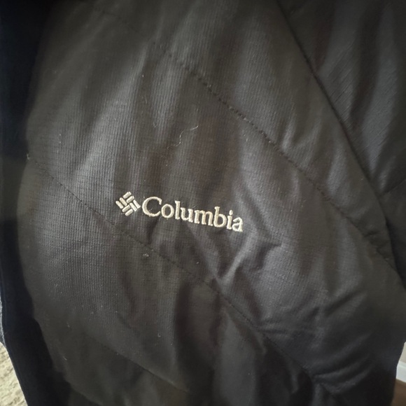 Columbia Charcoal Hooded Puffer Jacket Omni Heat 3X. EUC - Picture 7 of 12